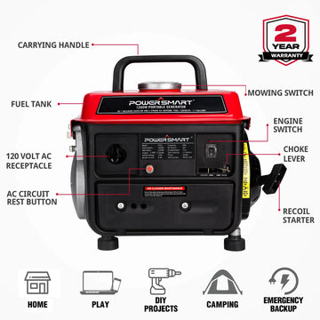 1200W 2-Stroke Generator PS50-M/DB5010-M