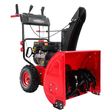 24'' 212cc Two Stage Gas Snow Blower w/ Electric Start w/Heated Handle DB7108B